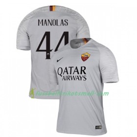 Fußballtrikots AS Rom Manolas 44 2018-2019 Kurzarm Auswärts-trikot kaufen
